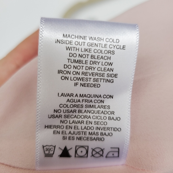 GIANNI Bini Mini Skirt Polka Dot Pink & White Wrap Sz M - EUC! - Picture 10 of 12